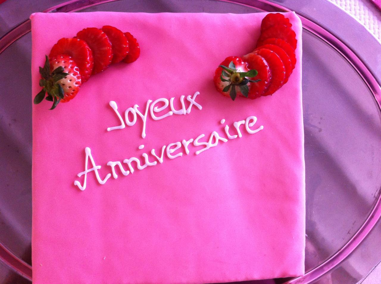 Fraisier d'anniversaire