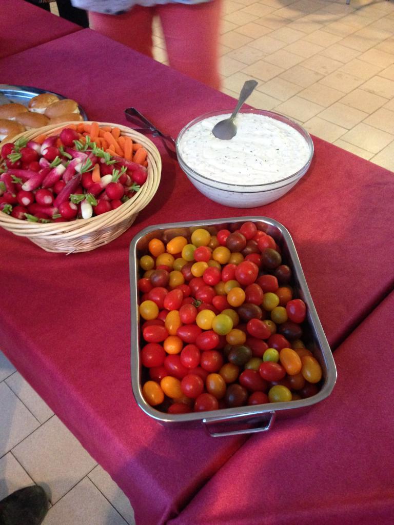 Buffet pour l'aéroclub, jour le plus long