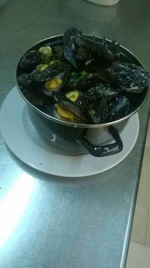 Moules sauce poulette