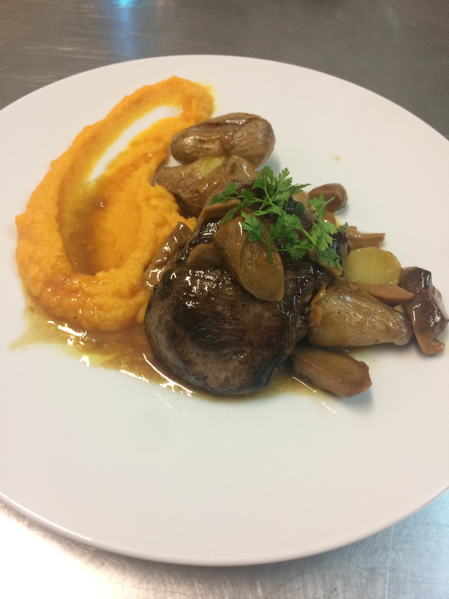 St Valentin Filet de boeuf aux cèpes