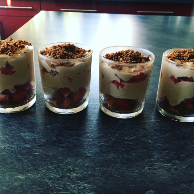 Tiramisu nutella fraise