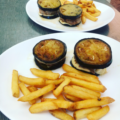 Burger de veau aux légumes